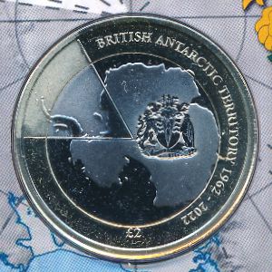 British Antarctic Territory, 2 pounds, 2022