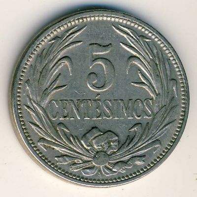 Uruguay, 5 centesimos, 1901–1941