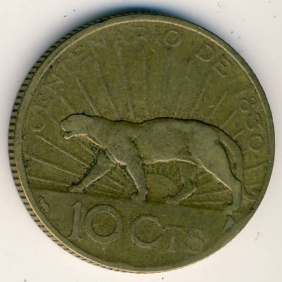 Uruguay, 10 centesimos, 1930
