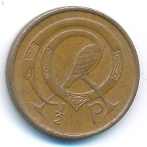 Ирландия, 1/2 пенни (1971 г.)
