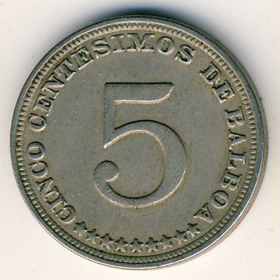 Panama, 5 centesimos, 1929–1932