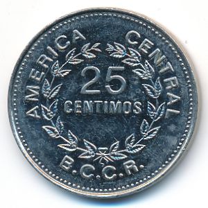 Costa Rica, 25 centimos, 1980
