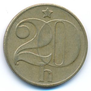 Чехословакия, 20 гелеров (1983 г.)