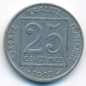 Франция, 25 сентим (1903 г.)