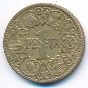 Spain, 1 peseta, 1944