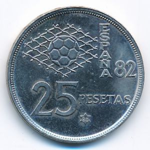 Испания, 25 песет (1980 г.)