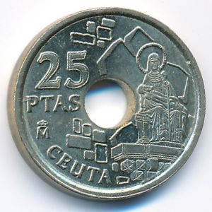 Испания, 25 песет (1998 г.)