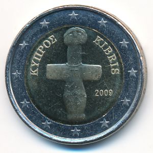 Cyprus, 2 euro, 2009