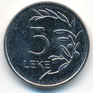 Albania, 5 lek, 2014