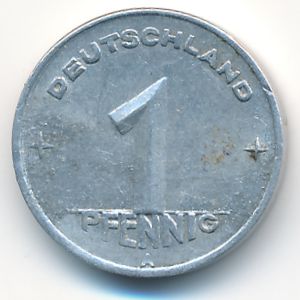 German Democratic Republic, 1 pfennig, 1948