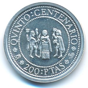 Испания, 200 песет (1991 г.)