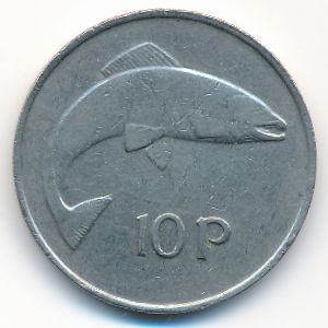 Ireland, 10 pence, 1978