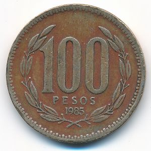 Chile, 100 pesos, 1985
