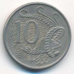 Australia, 10 cents, 1967