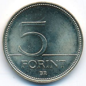 Hungary, 5 forint, 2019