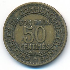 Франция, 50 сентим (1925 г.)