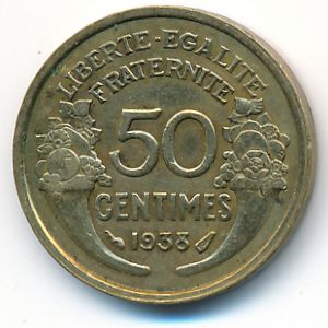 Франция, 50 сентим (1938 г.)