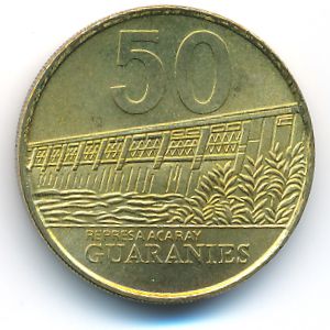 Paraguay, 50 guaranies, 1998