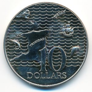 Trinidad & Tobago, 10 долларов, 