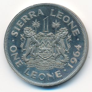 Sierra Leone, 1 leone, 1964