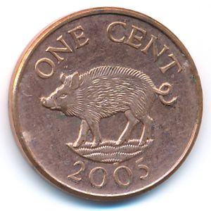 Bermuda Islands, 1 cent, 2005