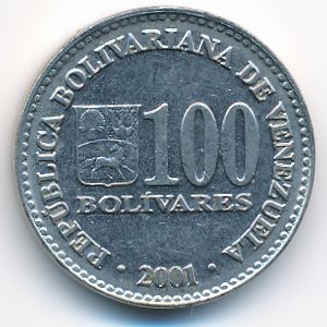 Венесуэла, 100 боливар (2001 г.)