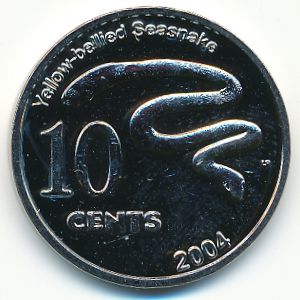Cocos (Keeling) Islands., 10 cents, 2004
