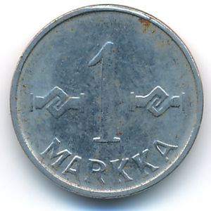 Finland, 1 markka, 1955