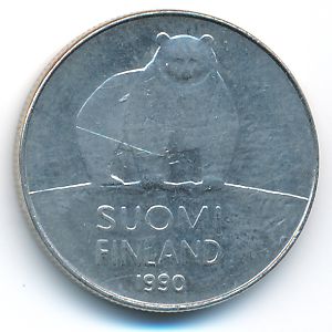 Finland, 50 pennia, 1990