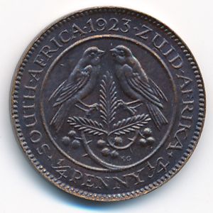 South Africa, 1/4 penny, 1923–1924