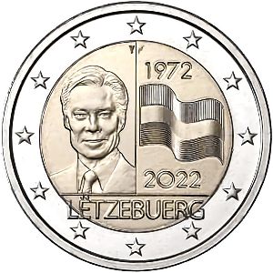 Люксембург, 2 евро (2022 г.)