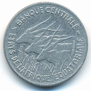 Equatorial African States, 100 francs, 1966