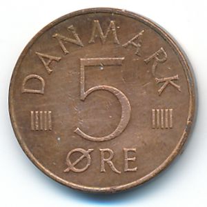 Denmark, 5 ore, 1976