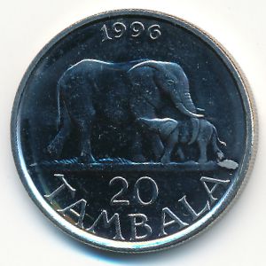 Malawi, 20 tambala, 1996