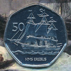 British Antarctic Territory, 50 pence, 2020