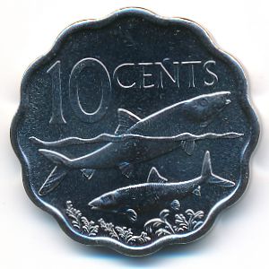 Bahamas, 10 cents, 2010