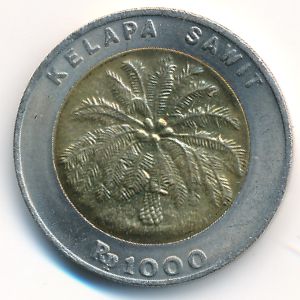 Indonesia, 1000 rupiah, 2000