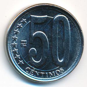 Venezuela, 50 centimos, 2007–2012