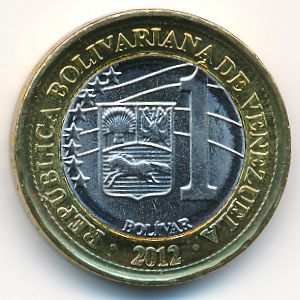 Венесуэла, 1 боливар (2012 г.)