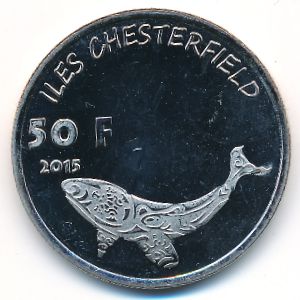 Chesterfield Islands., 50 франков, 