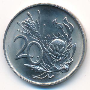 ЮАР, 20 центов (1972 г.)