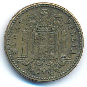 Spain, 1 peseta, 1963