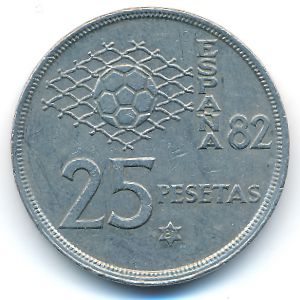 Испания, 25 песет (1980 г.)