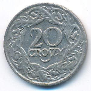 Польша, 20 грошей (1923 г.)