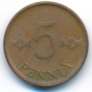 Финляндия, 5 пенни (1963 г.)