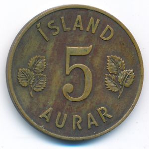 Исландия, 5 эйре (1960 г.)