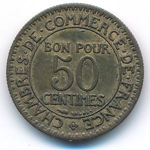 France, 50 centimes, 1924