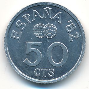 Испания, 50 сентимо (1980 г.)