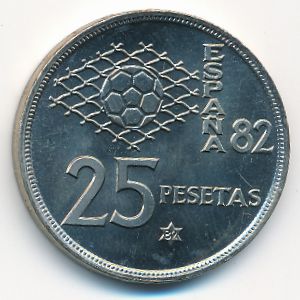 Испания, 25 песет (1980 г.)