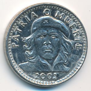 Cuba, 3 pesos, 2002